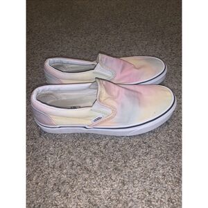 Vans Slip-On Pastel Tie-Dye Pink Yellow Blue